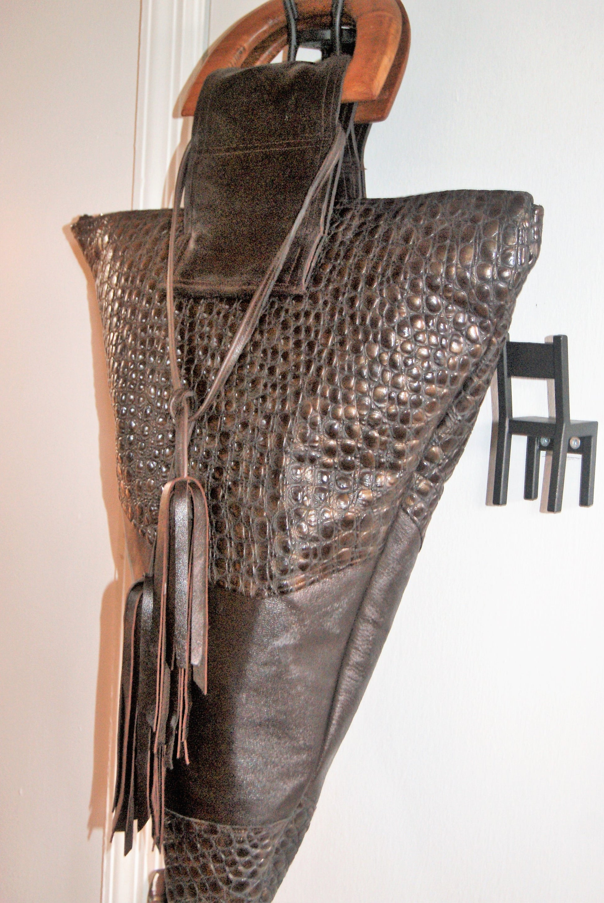 The Queen, Crocodile Leather Handbag Tote