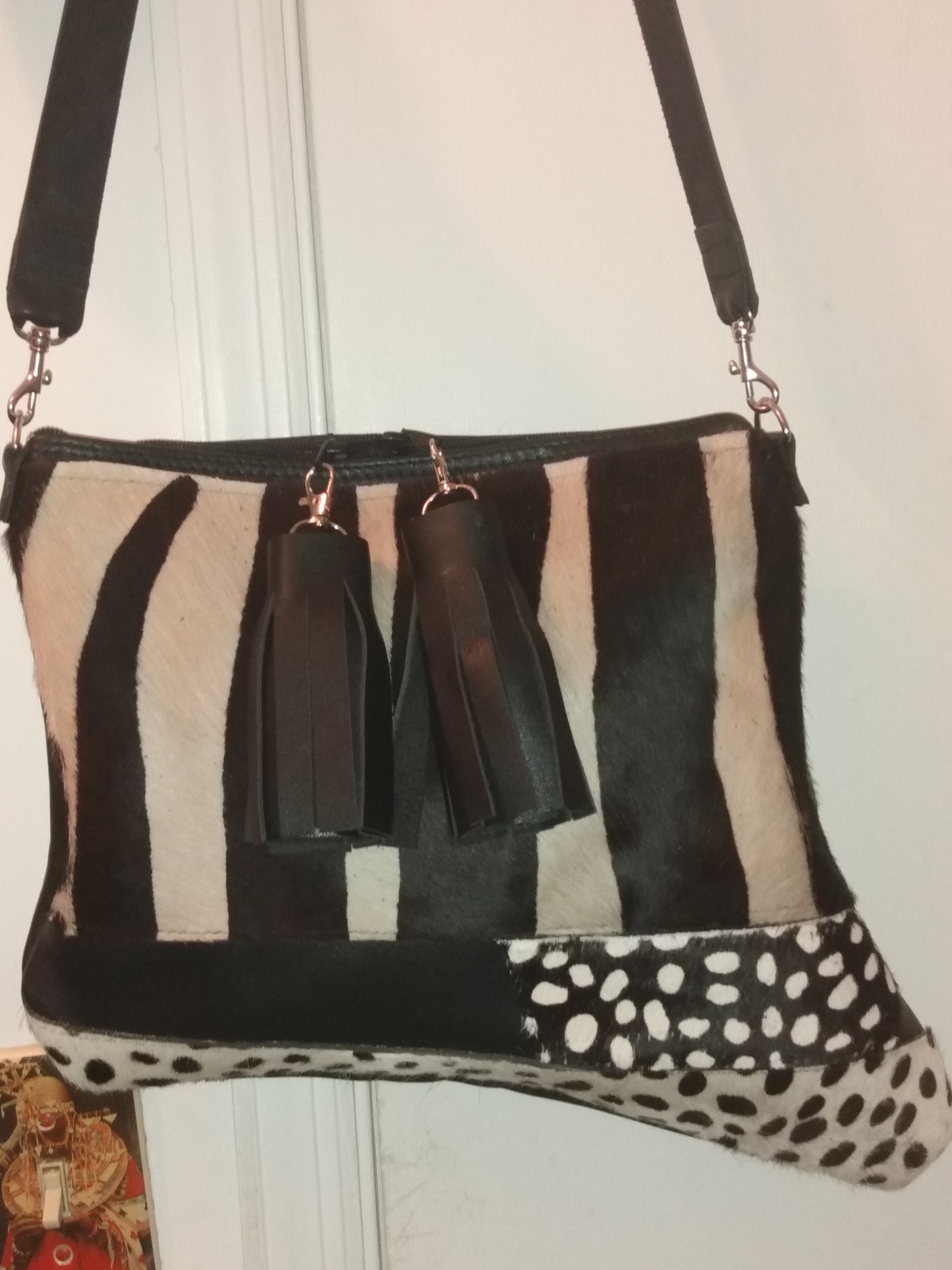 Zebra  (custom)- clutch bag