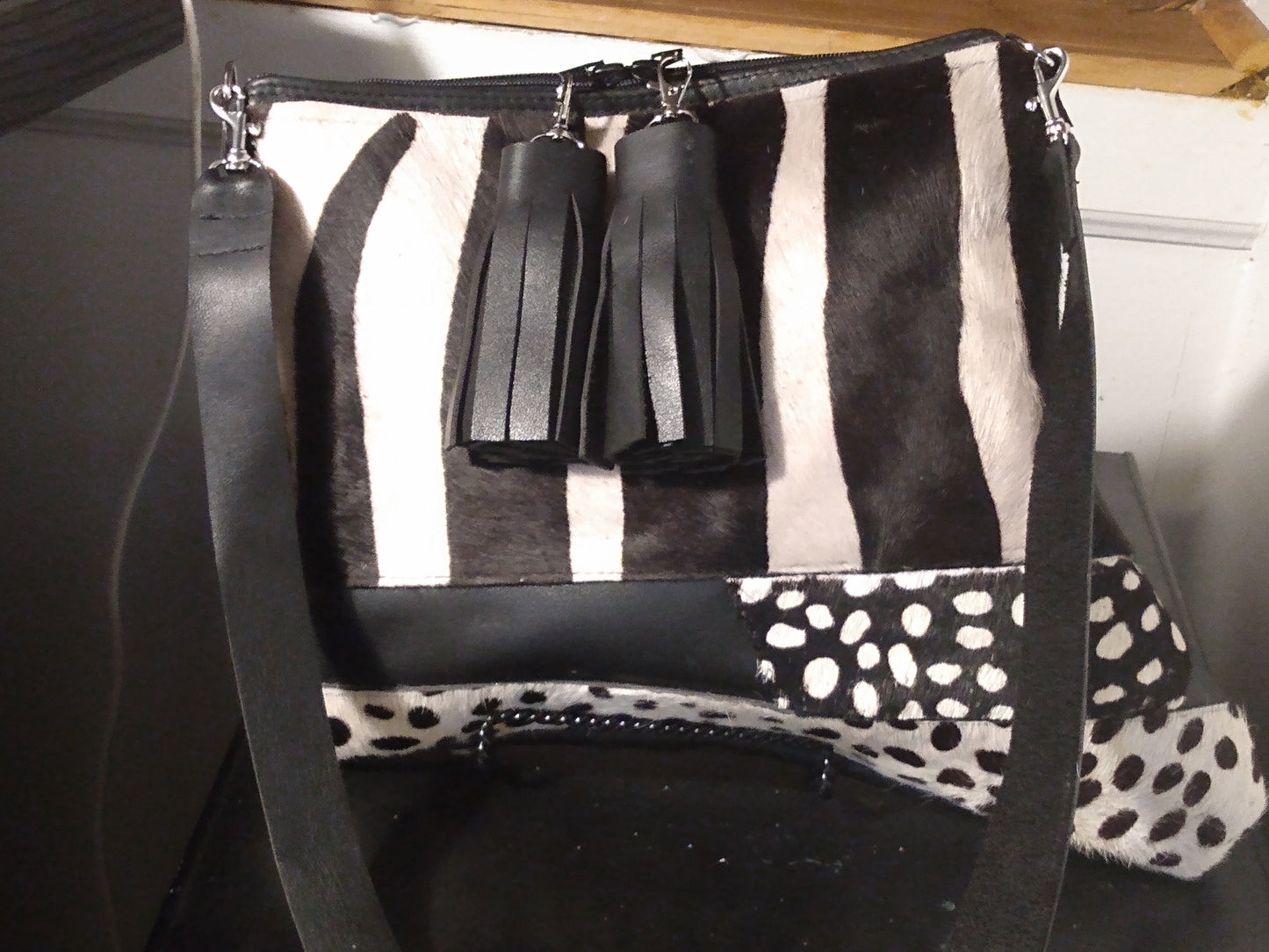 Zebra  (custom)- clutch bag